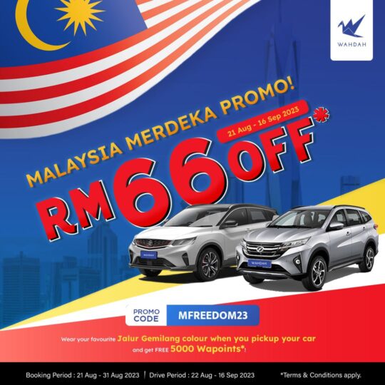 Merdeka Special Promo: Get RM66 OFF with WAHDAH!